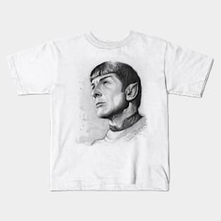 Spock Portrait Kids T-Shirt